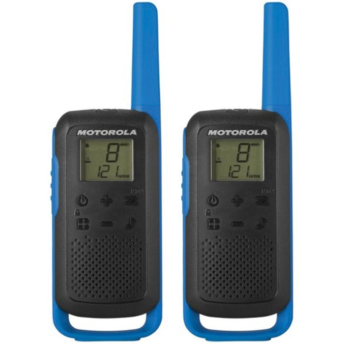 Talkabout T270 Rechargeable 2-Way Radio in Black with Blue