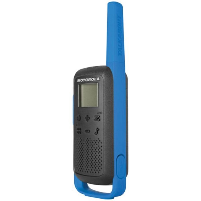 Talkabout T270 Rechargeable 2-Way Radio in Black with Blue
