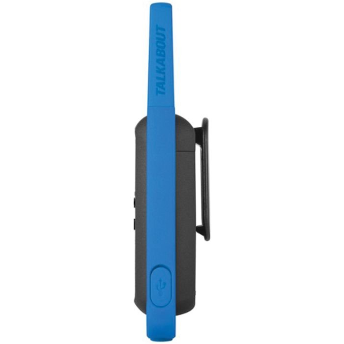 Talkabout T270 Rechargeable 2-Way Radio in Black with Blue