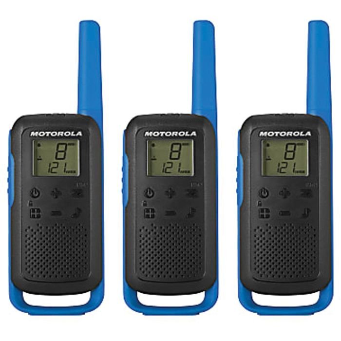 Talkabout T270 Rechargeable 2-Way Radio in Black with Blue
