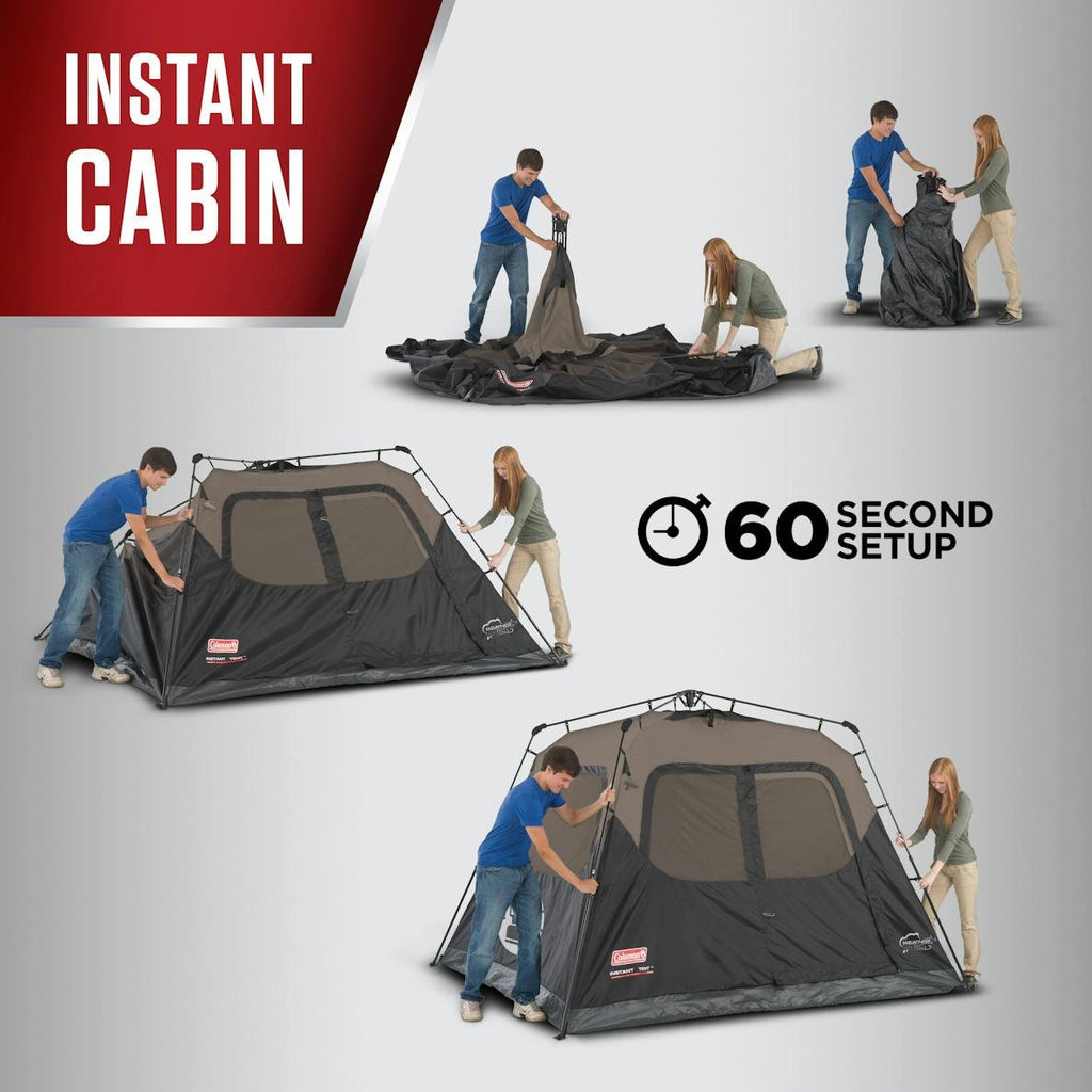 Coleman Cabin Camping Tent w/Instant Setup
