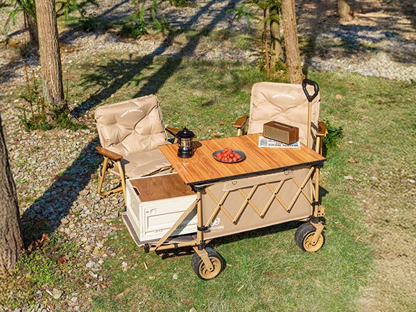 Whitsunday Collapsible Heavy-Duty Wagon with Tailgate, Table & All-Terrain Wheels