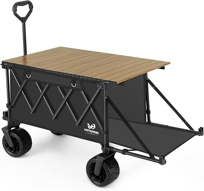 Whitsunday Collapsible Heavy-Duty Wagon with Tailgate, Table & All-Terrain Wheels