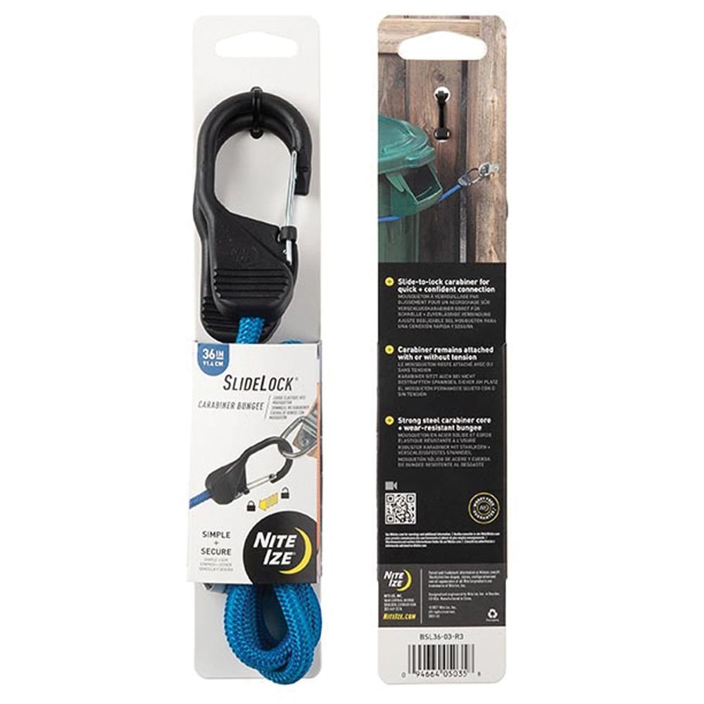 Red SlideLock Carabiner Bungee