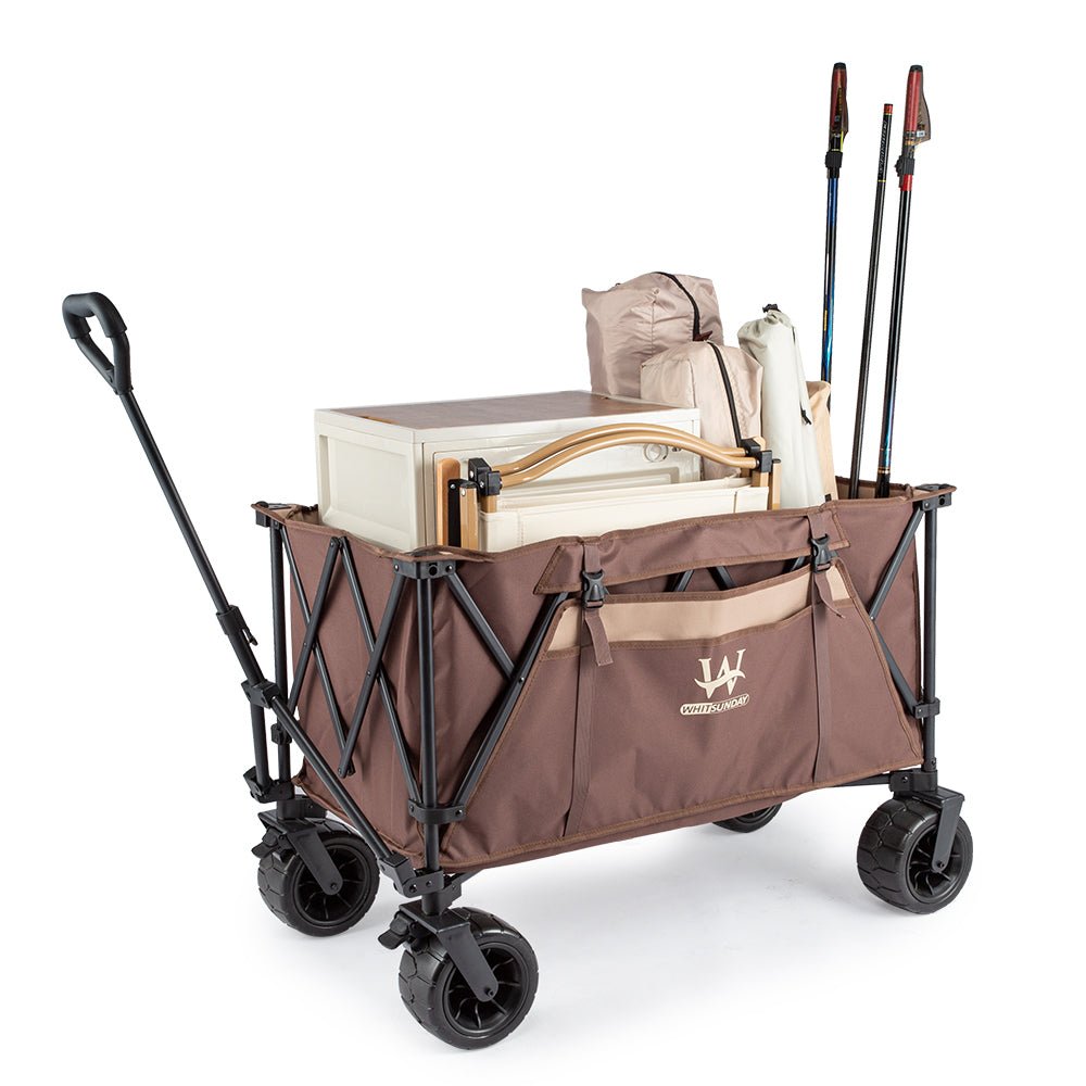 Whitsunday Moko Large Folding Wagon Cart with Table Plate