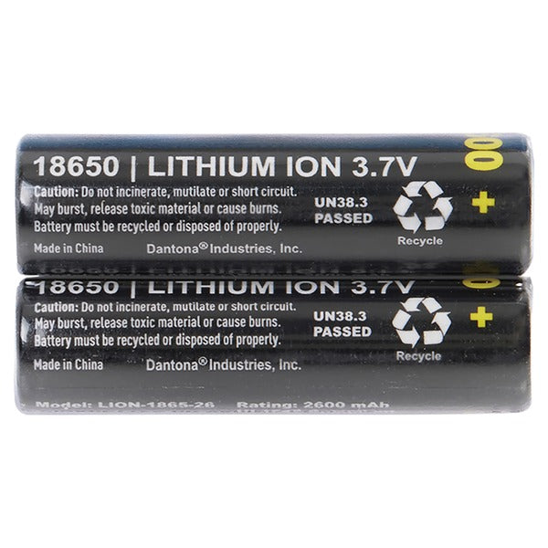 Ultralast UL1865-26-1P 18650 Rechargeable Li-Ion Battery – 3.7V 2,600mAh (Available in 1 Pack & 2 Pack)
