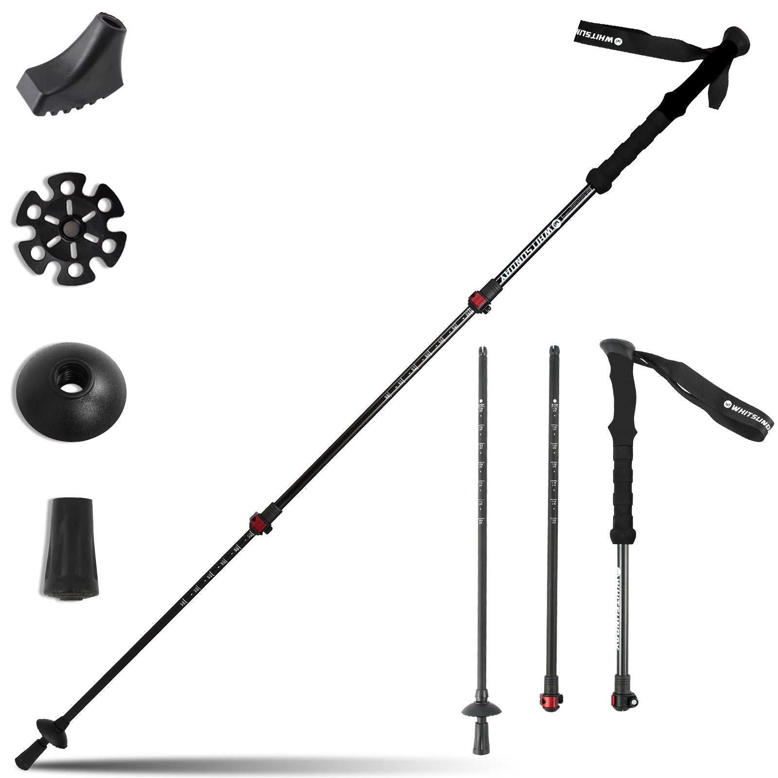 Whitsunday Collapsible Aluminum Lightweight Trekking & Hiking Poles