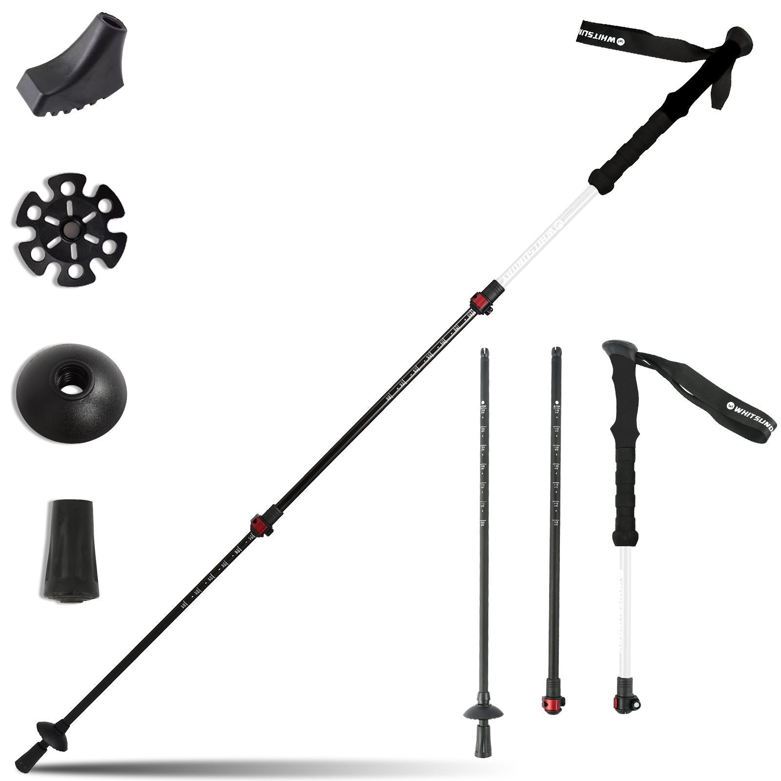 Whitsunday Collapsible Aluminum Lightweight Trekking & Hiking Poles