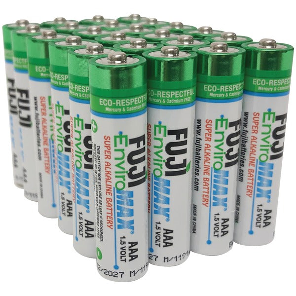 FUJI ENVIROMAX 4400BP EnviroMax AAA Super Alkaline Batteries – 1.5V (Available in 2 Pack, 4 Pack, 24 Pack & 48 Pack)