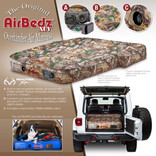 AirBedz XUV® Rear Seats Down Air Mattress for Jeep, SUV & Crossover Vehicles