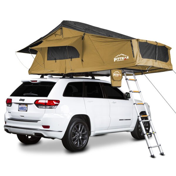 TNT MAX 1.9 Softshell Side-Opening Roof Top Tent with Covered Ladder Access