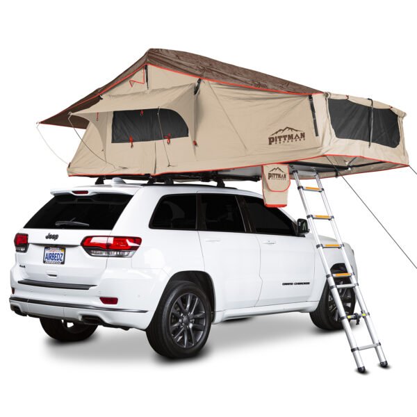 Pittman TNT MAX 1.9 Softshell Side-Opening Roof Top Tent with Covered Ladder Access