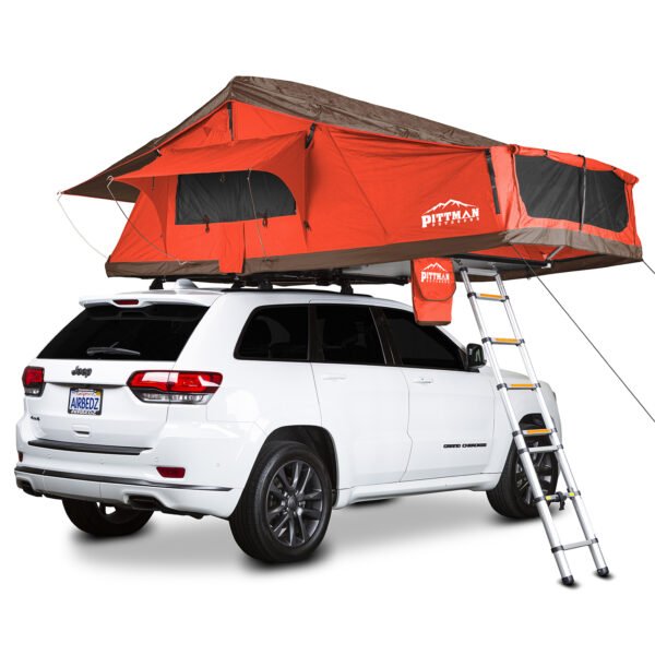 Pittman TNT MAX 1.9 Softshell Side-Opening Roof Top Tent with Covered Ladder Access