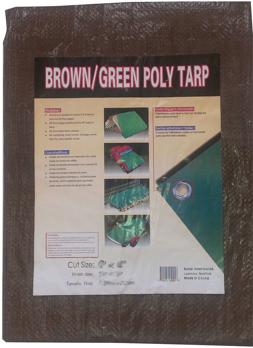 Reversible Brown & Green Tarp