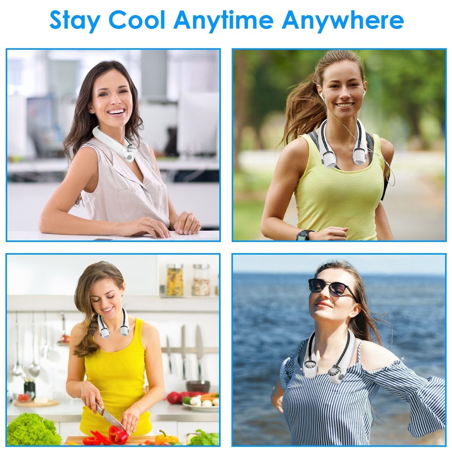 Portable Neck Fan Hands-free Cooling Neck Fan