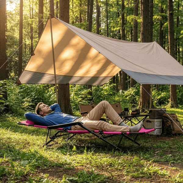 Portable Dual Purposes Extendable Folding Reclining Chair