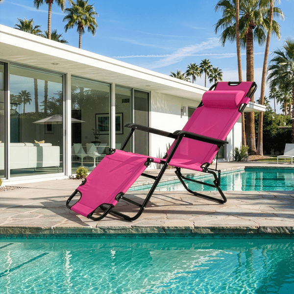 Portable Dual Purposes Extendable Folding Reclining Chair