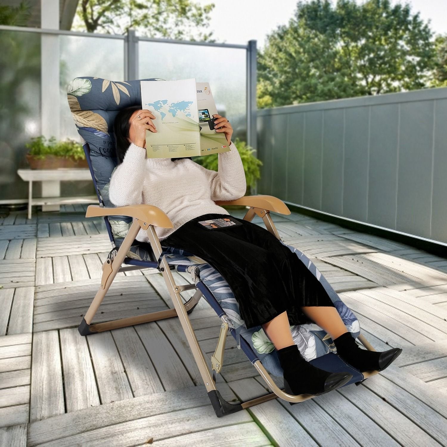 67" x 22" Chaise Lounger Cushion - Recliner & Rocking Chair Pad