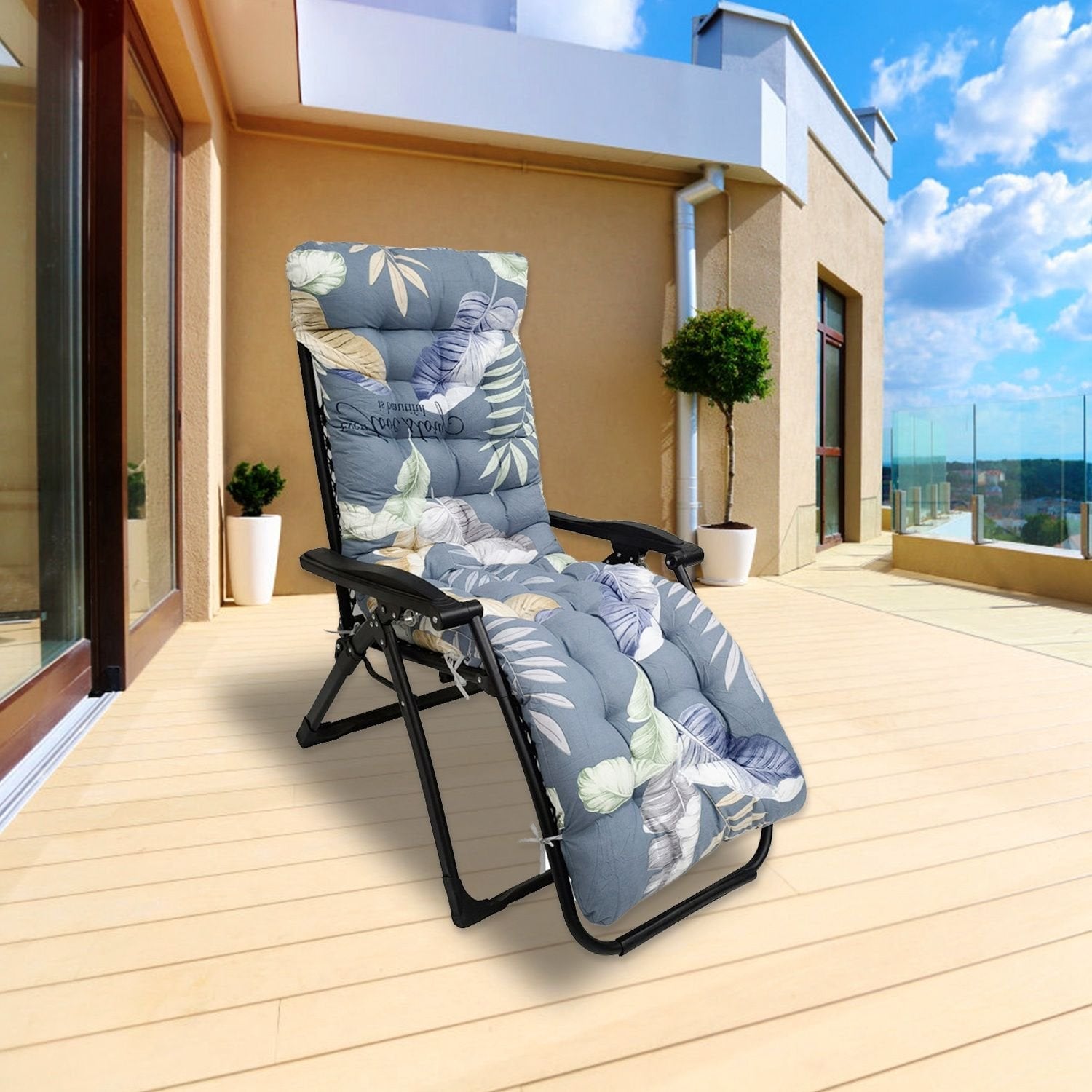 67" x 22" Chaise Lounger Cushion - Recliner & Rocking Chair Pad