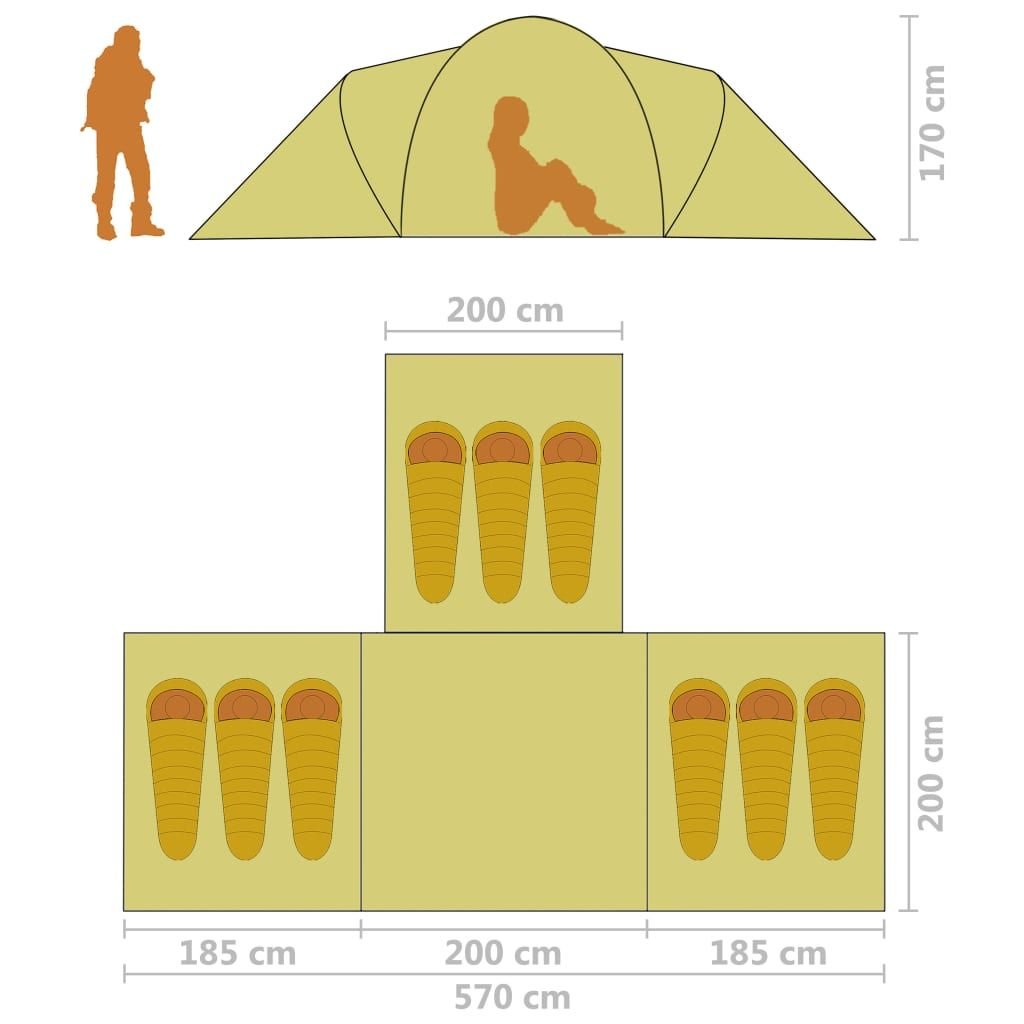 9-Person Camping Tent