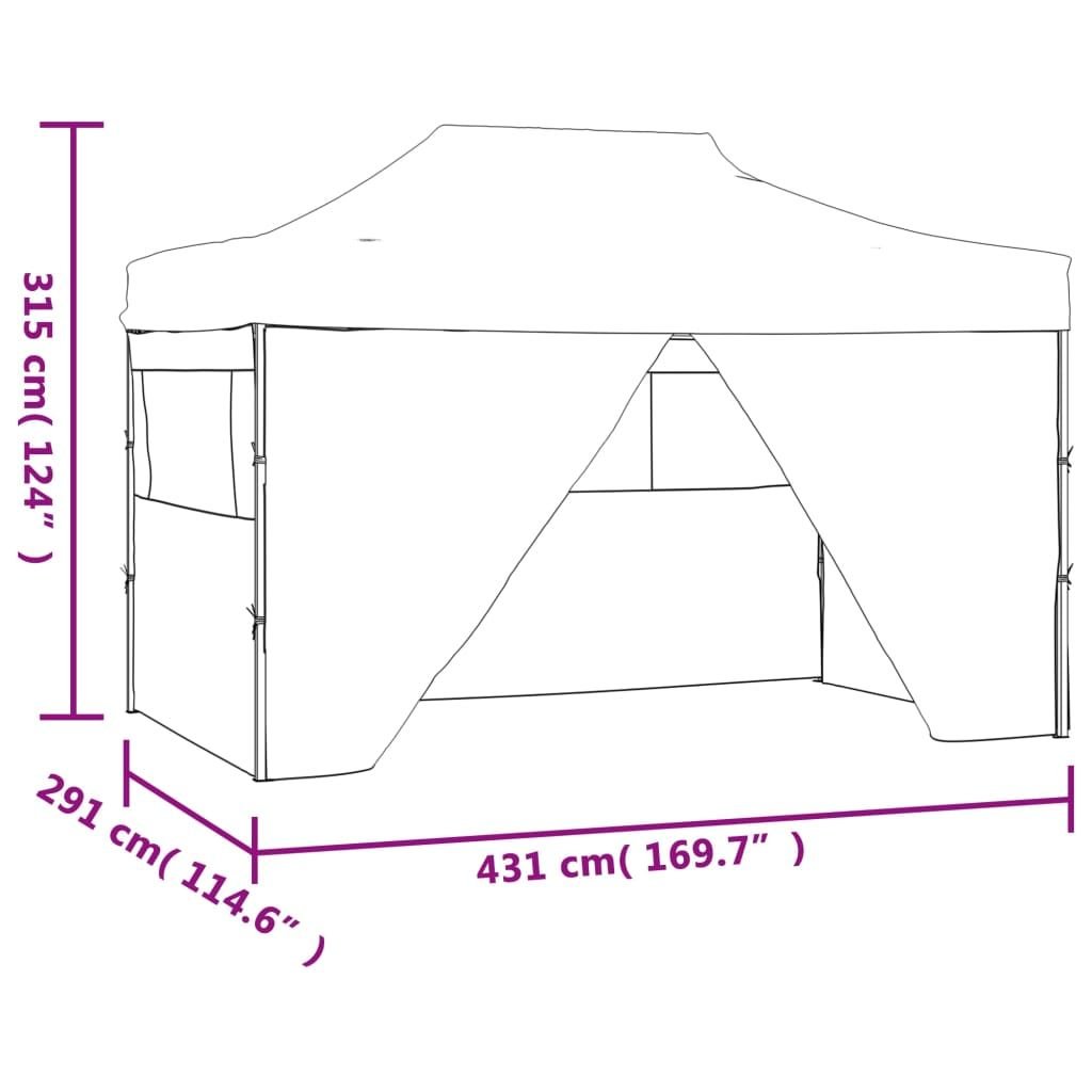 Foldable Tent Pop-Up with 4 Side Walls