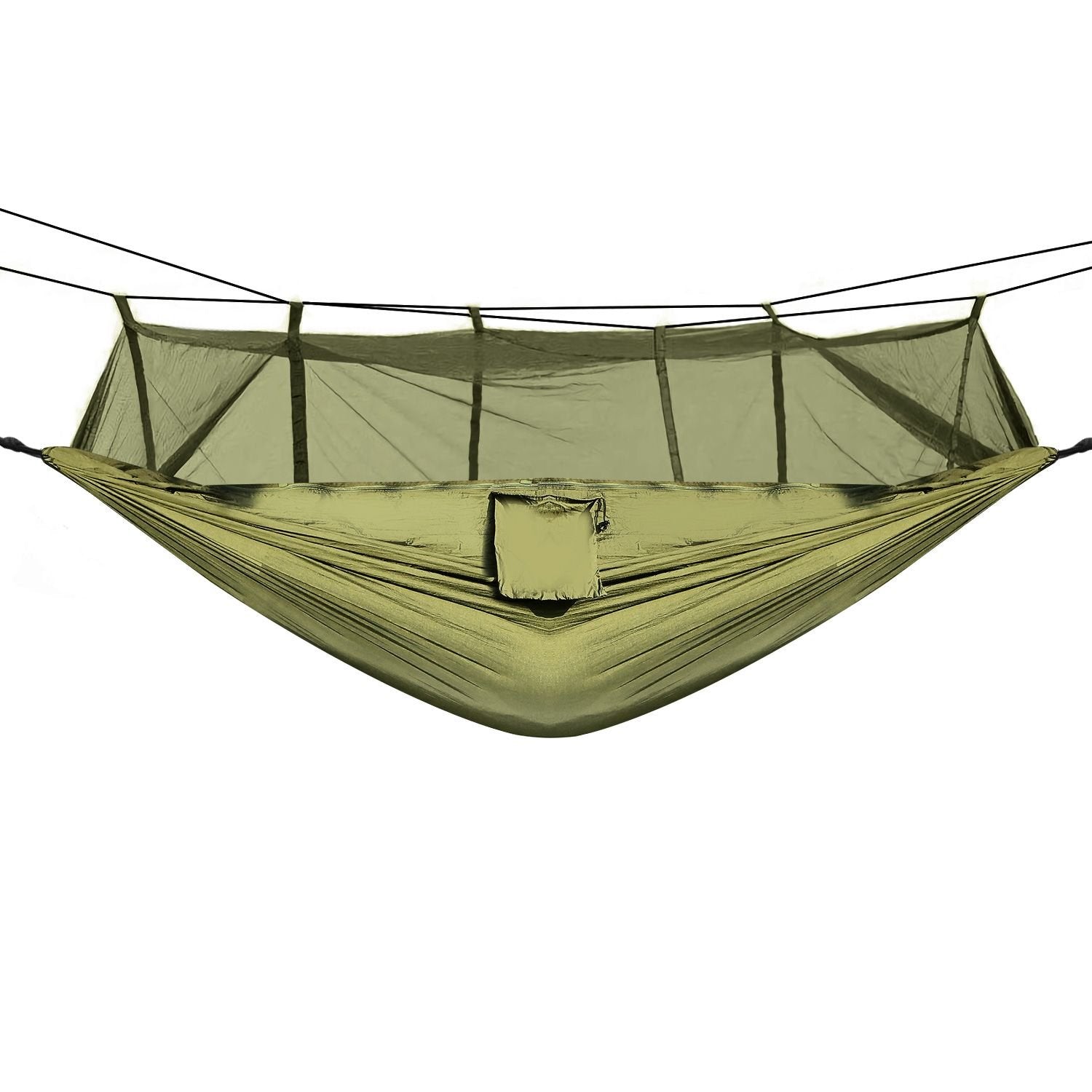 2-Person Hammock with Mosquito Net – 600 lb Load, Portable Nylon Camping Swing