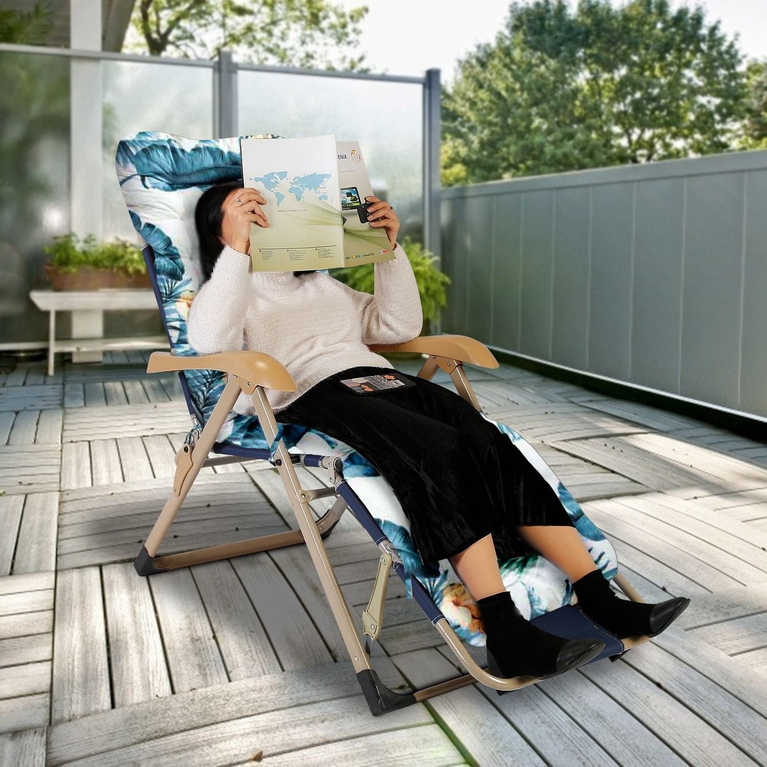 67" x 22" Chaise Lounger Cushion - Recliner & Rocking Chair Pad