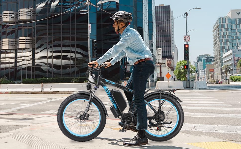 KETELES Electric Bike – 48V 23AH Dual 1000W Motors, 26"x4.0 MTB