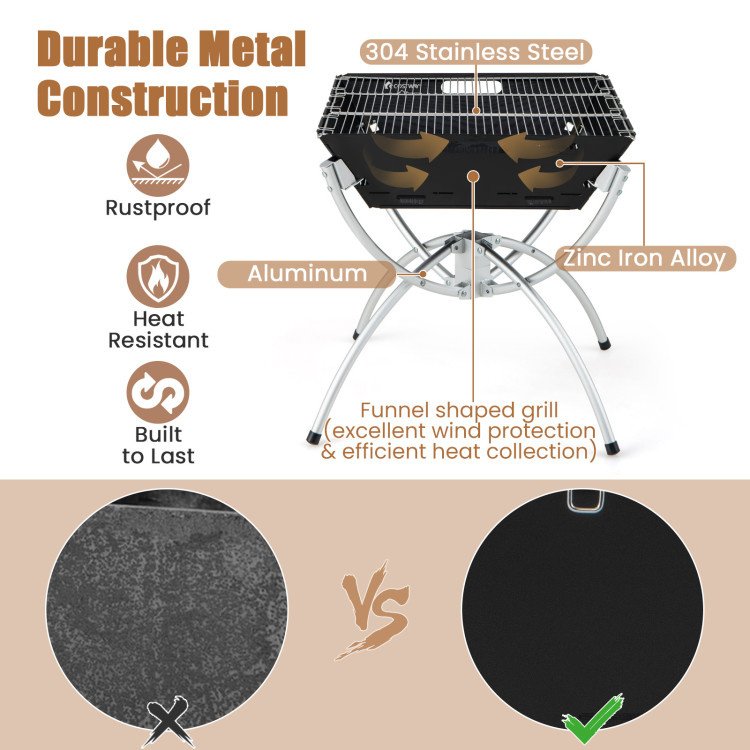 3-in-1 Camping Campfire Grill