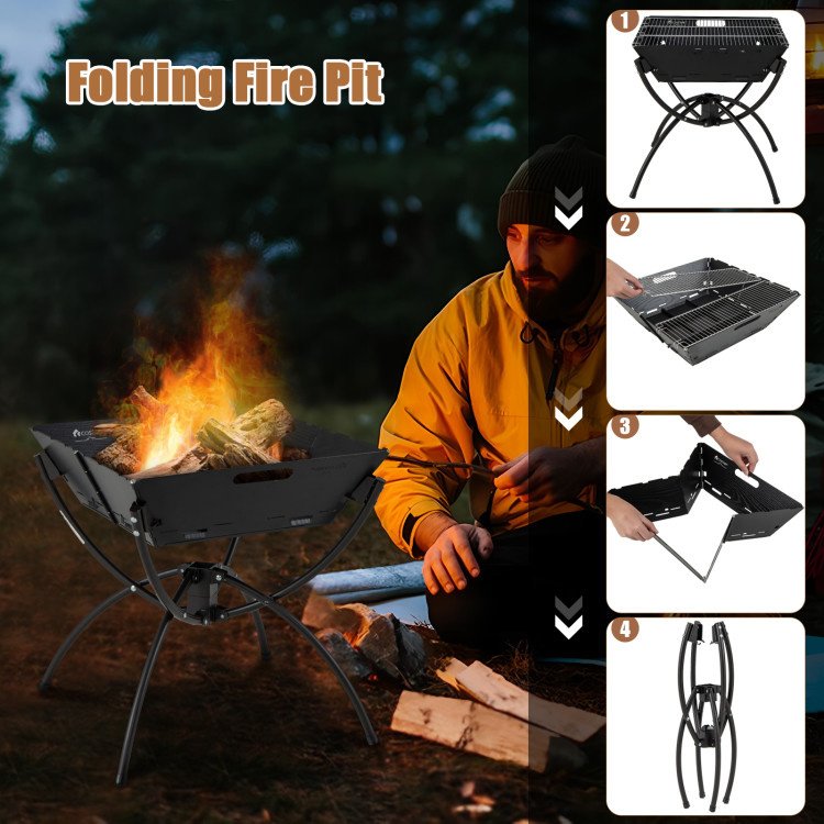 3-in-1 Camping Campfire Grill