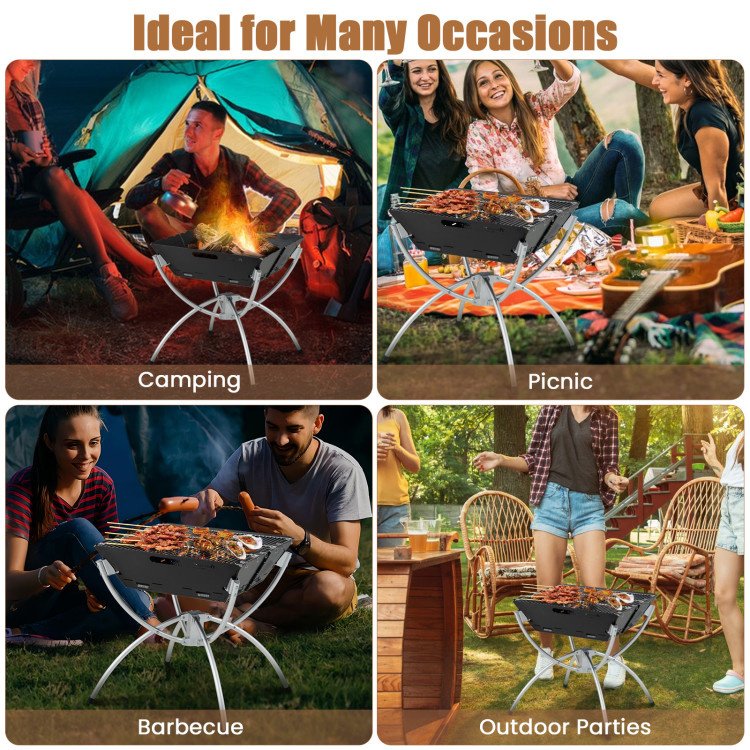 3-in-1 Camping Campfire Grill