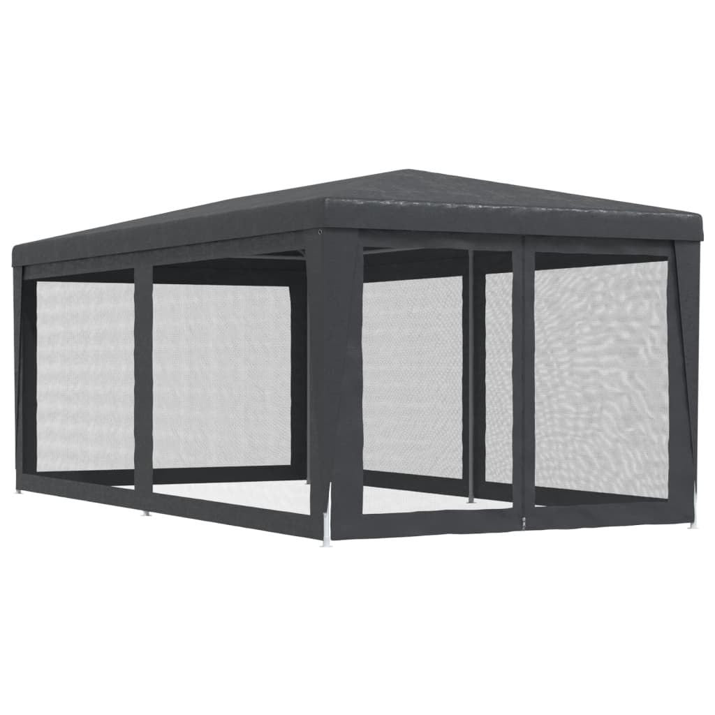 Party Tent with 6 Mesh Sidewalls