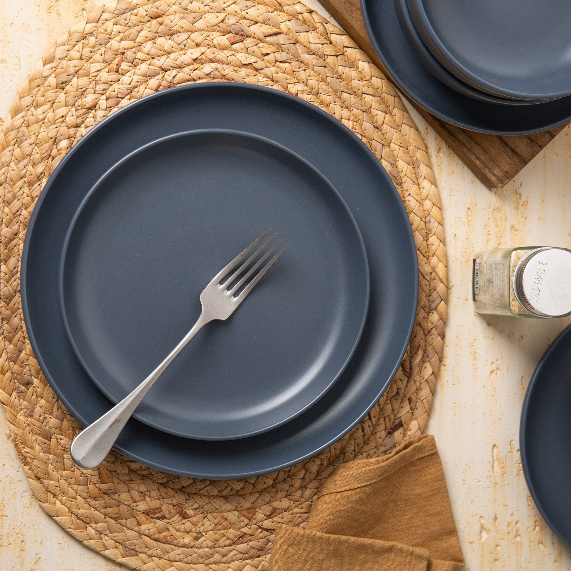 12-Piece Stoneware Dinnerware Set – Microwave & Dishwasher Safe, Non-Toxic, Stackable