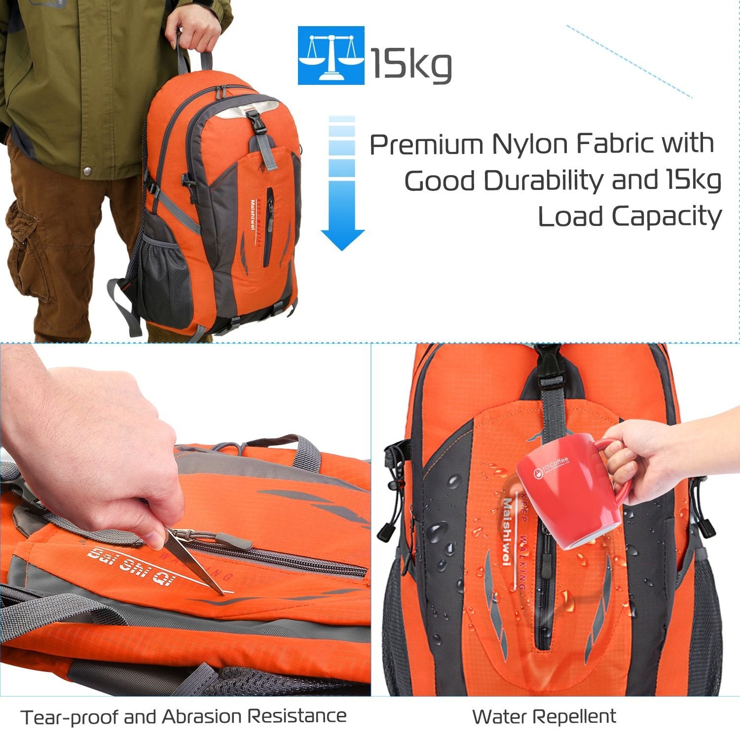 36L Waterproof Outdoor Travel Backpack