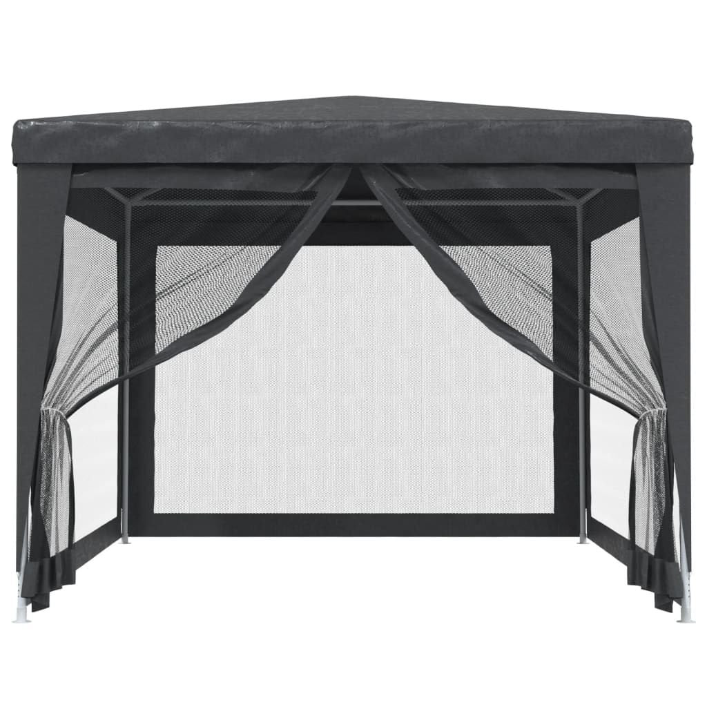 Party Tent with 4 Mesh Sidewalls