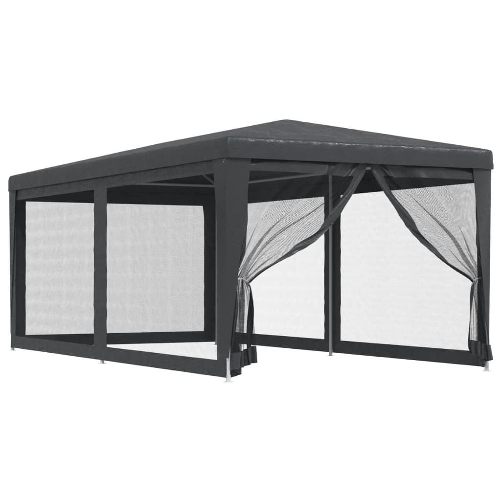 Party Tent with 6 Mesh Sidewalls