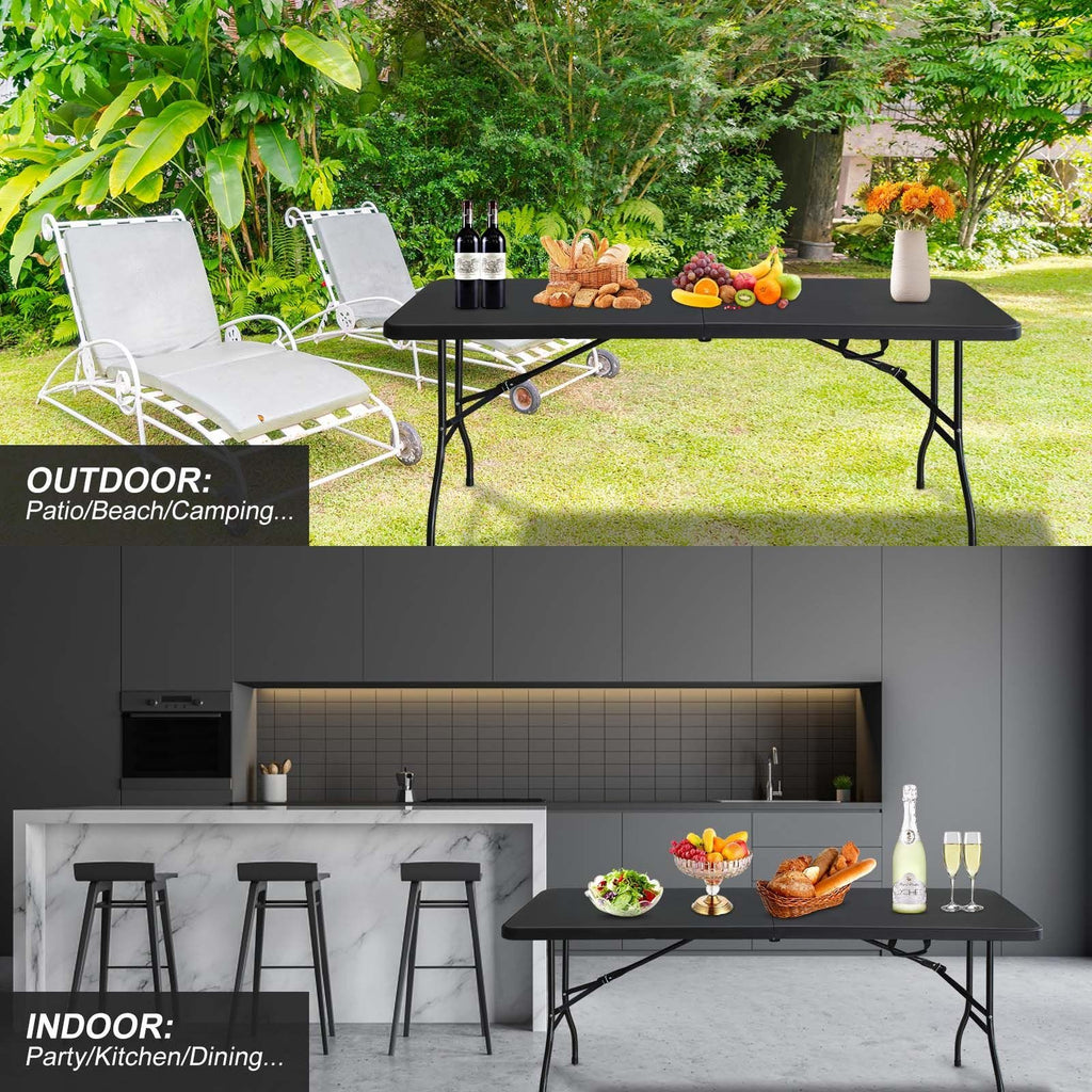 Portable Folding Table High Load-Bearing Plastic Camping Table