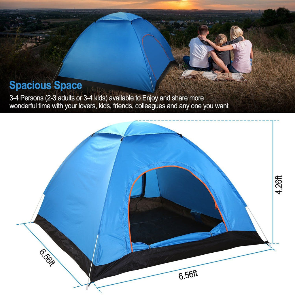 4 Persons Camping Waterproof Pop Up Tent
