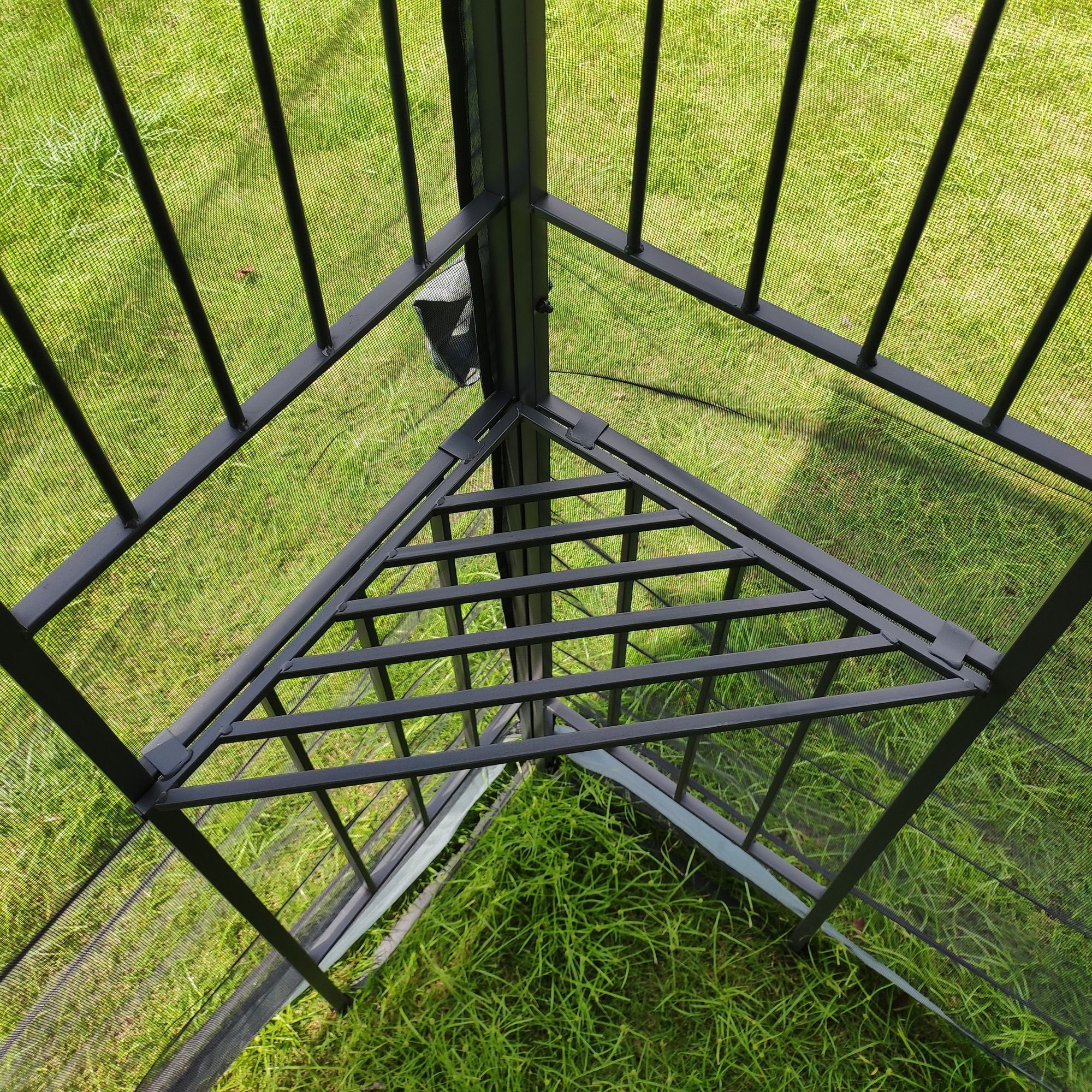 13' x 10' Patio Gazebo Canopy - Double Roof with Mosquito Netting