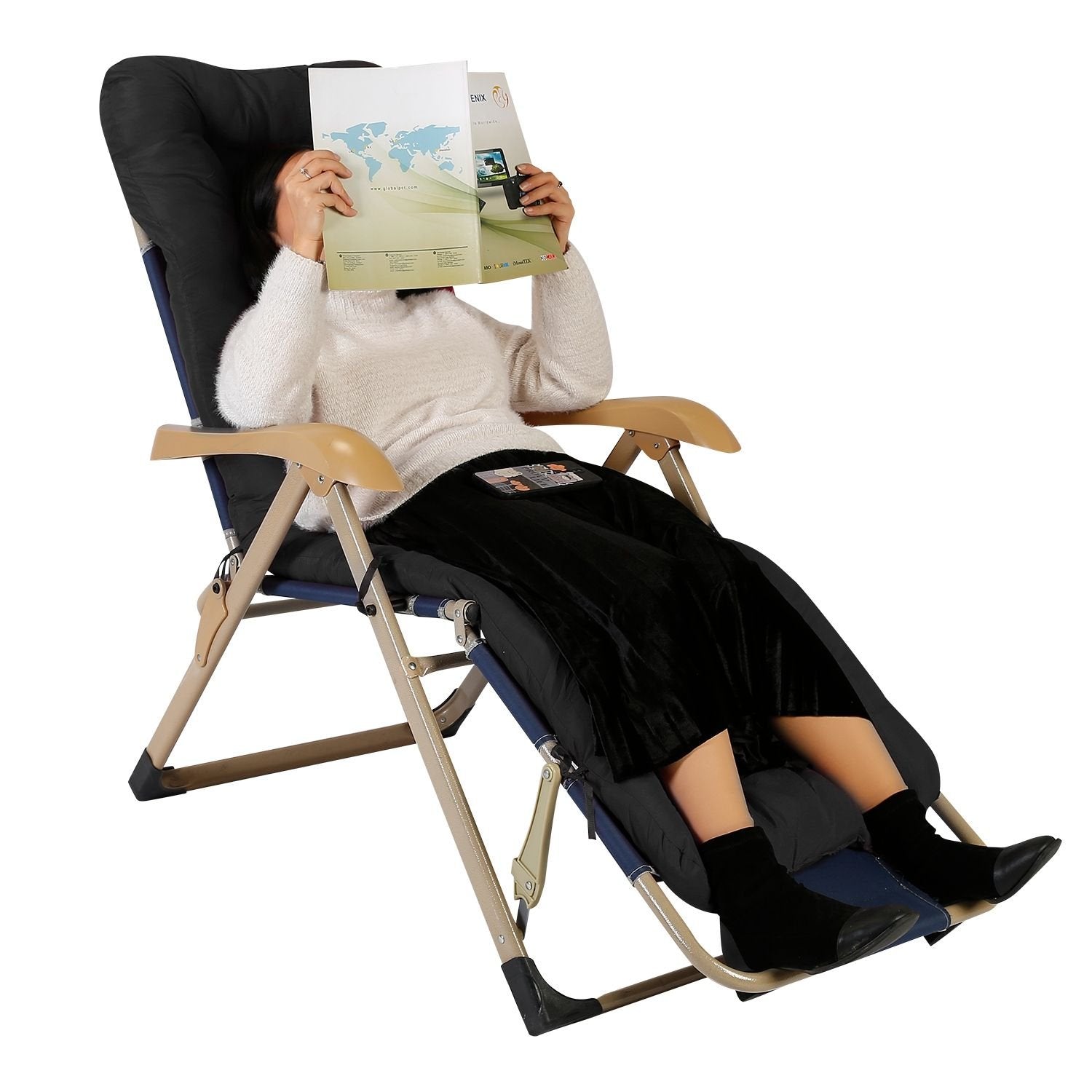 71" x 22" Plus Chaise Lounger Cushion - Outdoor Patio Recliner Pad