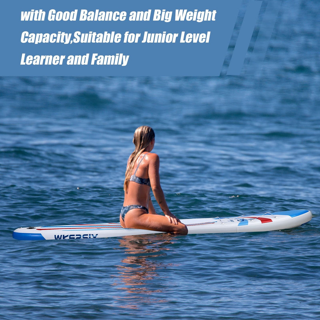 11' Inflatable Paddle Board SUP – Includes Paddle, Backpack, Pump & Leash