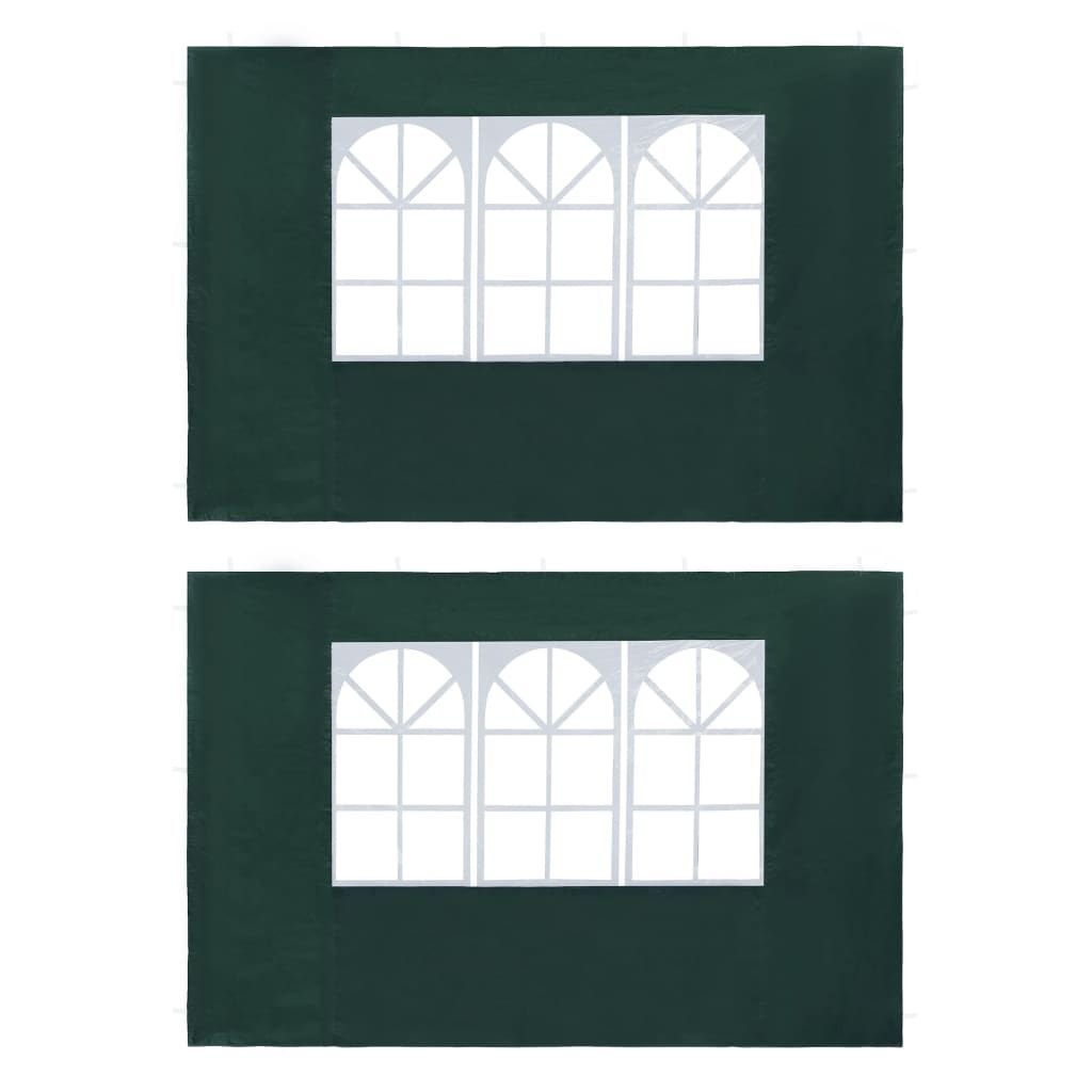 Party Tent Sidewall 2 pcs with Window PE