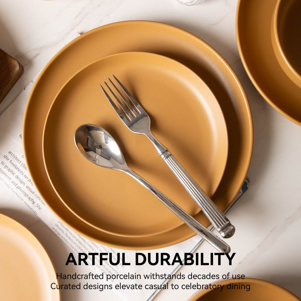 12-Piece Stoneware Dinnerware Set – Microwave & Dishwasher Safe, Non-Toxic, Stackable