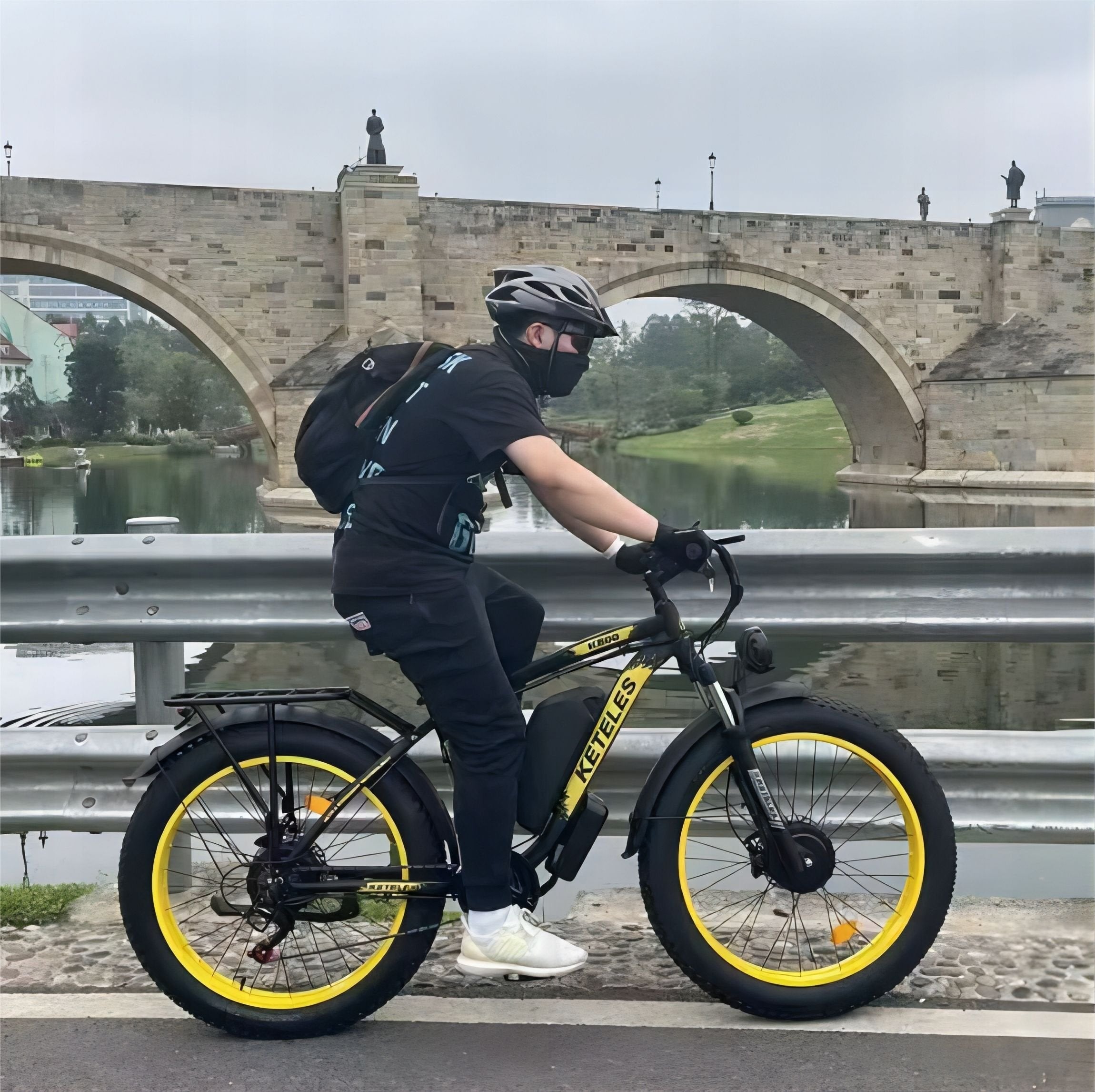 KETELES Electric Bike – 48V 23AH Dual 1000W Motors, 26"x4.0 MTB