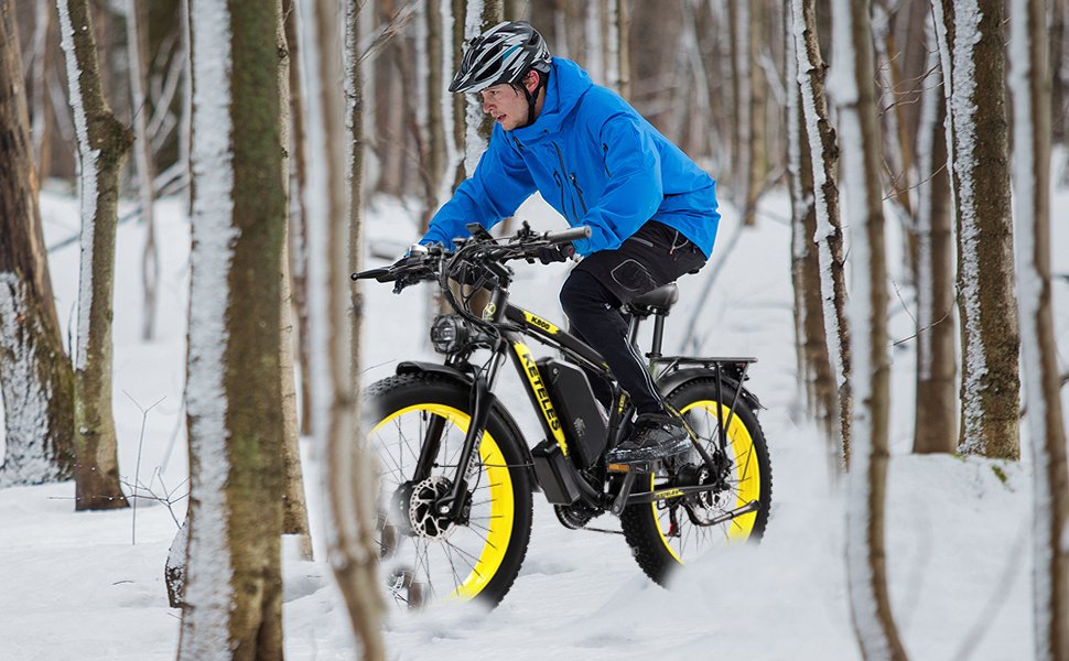 KETELES Electric Bike – 48V 23AH Dual 1000W Motors, 26"x4.0 MTB