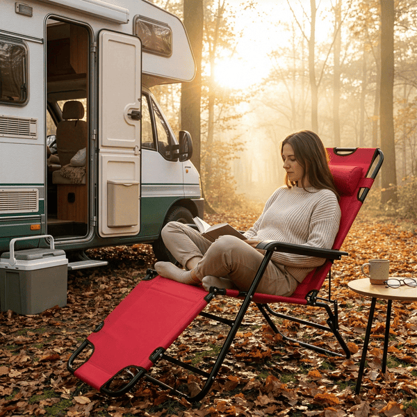 Portable Dual Purposes Extendable Folding Reclining Chair