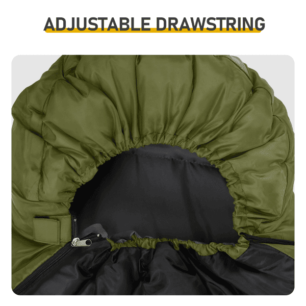 Lightweight Backpacking Sleeping Bag - Compact Waterproof for All Seasons