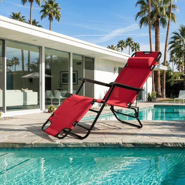Portable Dual Purposes Extendable Folding Reclining Chair