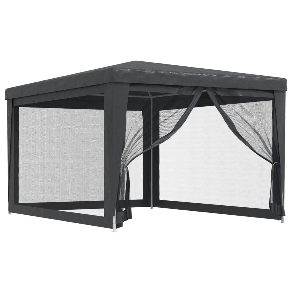 Party Tent with 4 Mesh Sidewalls
