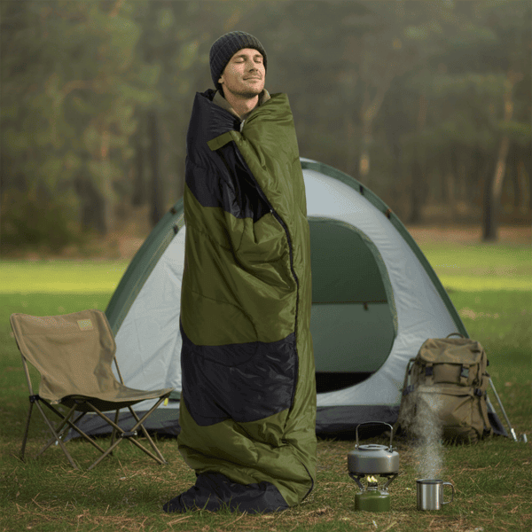 Lightweight Backpacking Sleeping Bag - Compact Waterproof for All Seasons